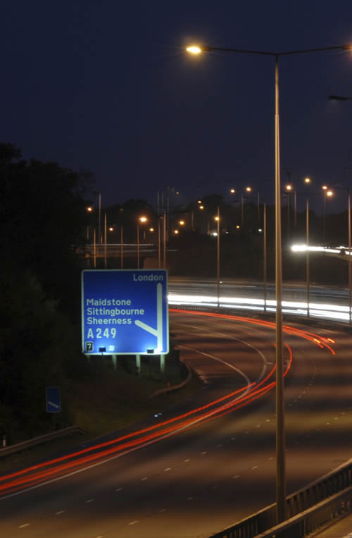 Maidstone motorway sign